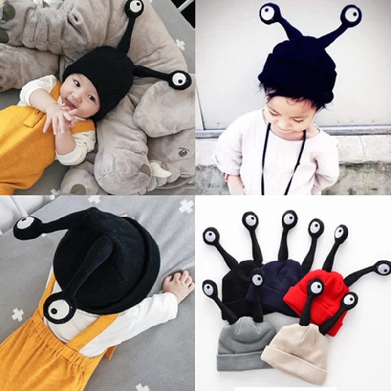 Зимние шапки для детей шапочка теплая шапка с глазами насекомых вязаные шапочки