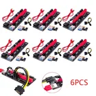 Райзер VER009 USB 3,0 PCI-E VER 009S Express 1X 4x 8x 16x, 6 шт.