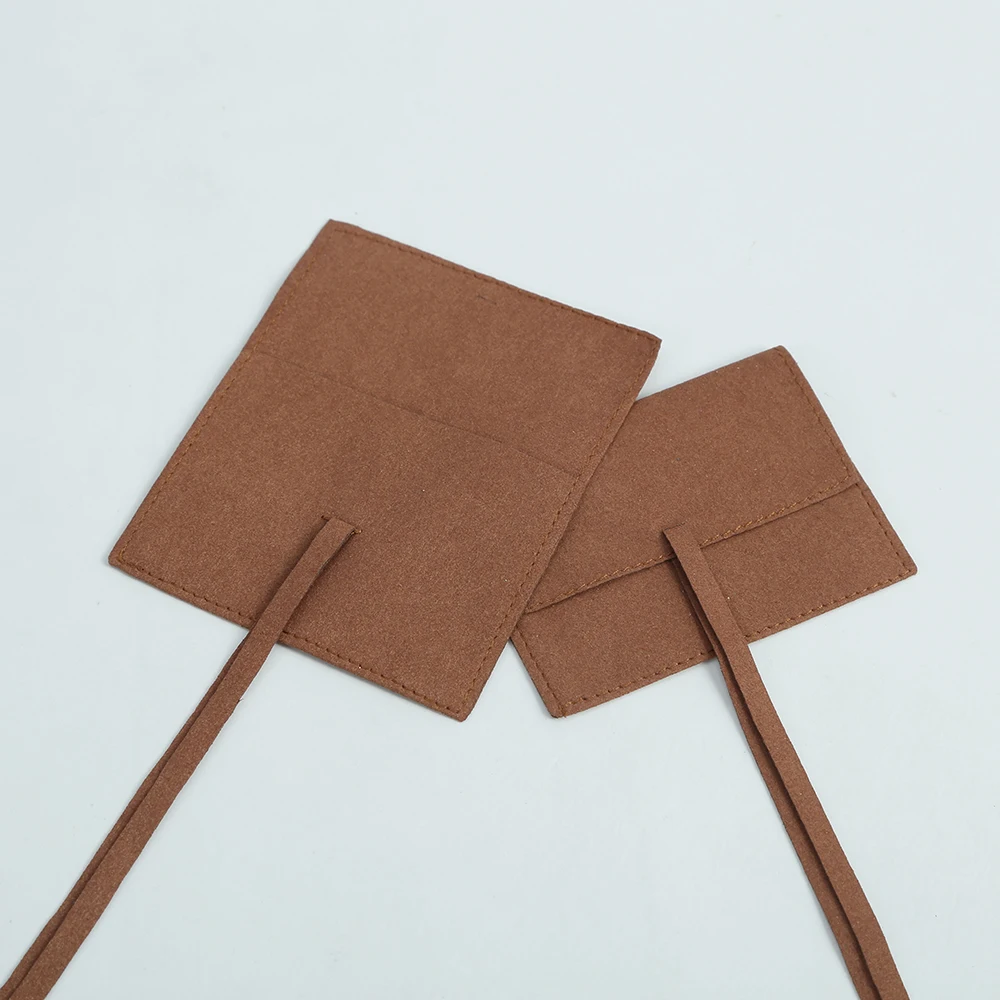 Jewelry Packaging Pouch Microfiber Envelope Bags with Flap Small Gift Bags for Necklace Brooch Ring Earring Jewellery Organizer