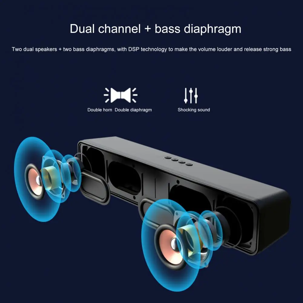 Стереозвуковая панель Bluetooth 5 0 проводные компьютерные колонки s стерео сабвуфер