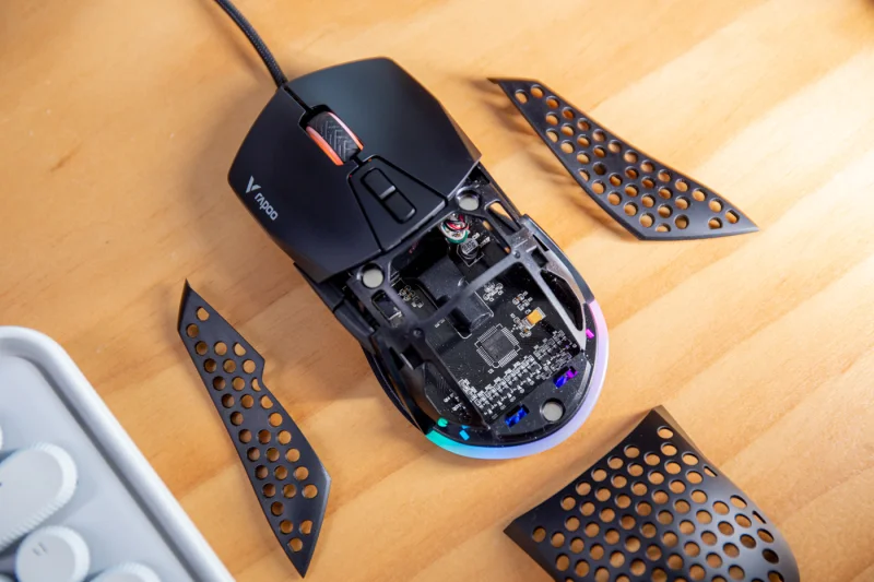 

Новинка, Проводная игровая мышь Rapoo V360, разборная легкая игровая мышь RGB «сделай сам» для ПК