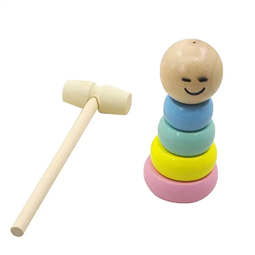 Забавные жесткие натуральные деревянные Волшебные милые люди разного размера