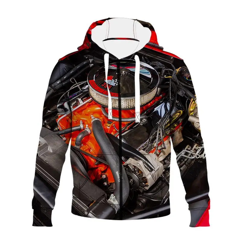 

LIASOSO Car Engine Hoodies Men Women Sweatshirt 3d Print Harajuku Funny Zip Hoodie Streetwear Lounge Wear Clothes Men B7