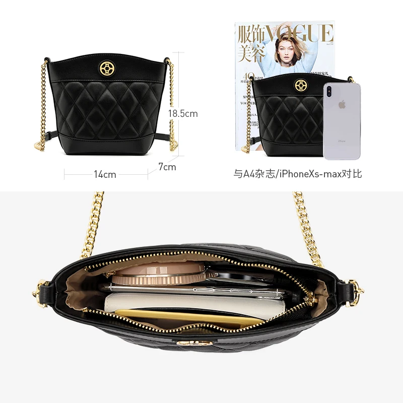 LA FESTIN designer bucket bags 2021 new tide spring and summer fashion messenger female bag wild shoulder chain small women | Багаж и