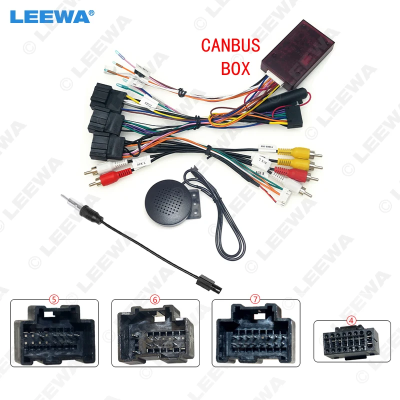 LEEWA ar 16pin Android аудио жгут проводов Canbus Box для Tahoe/Yukon/Suburban/Silverado/Sierra/подача