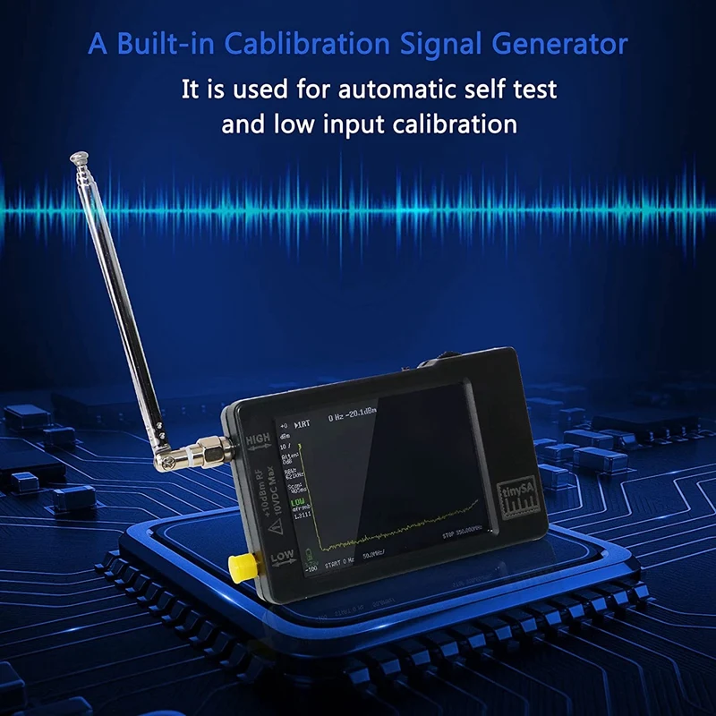 Улучшенный анализатор спектра Tinysa вход MF/HF/VHF UHF Для 0 1-350 МГц и для 240-960 генератор