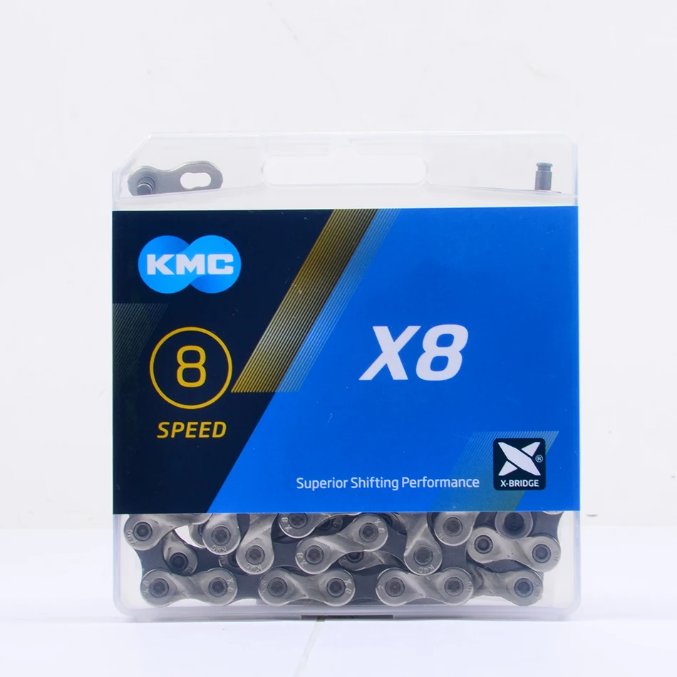 Оригинальная велосипедная цепь KMC Chain X8 X9 X10 X11 MTB 116L 118L 126L звенья велосипедные