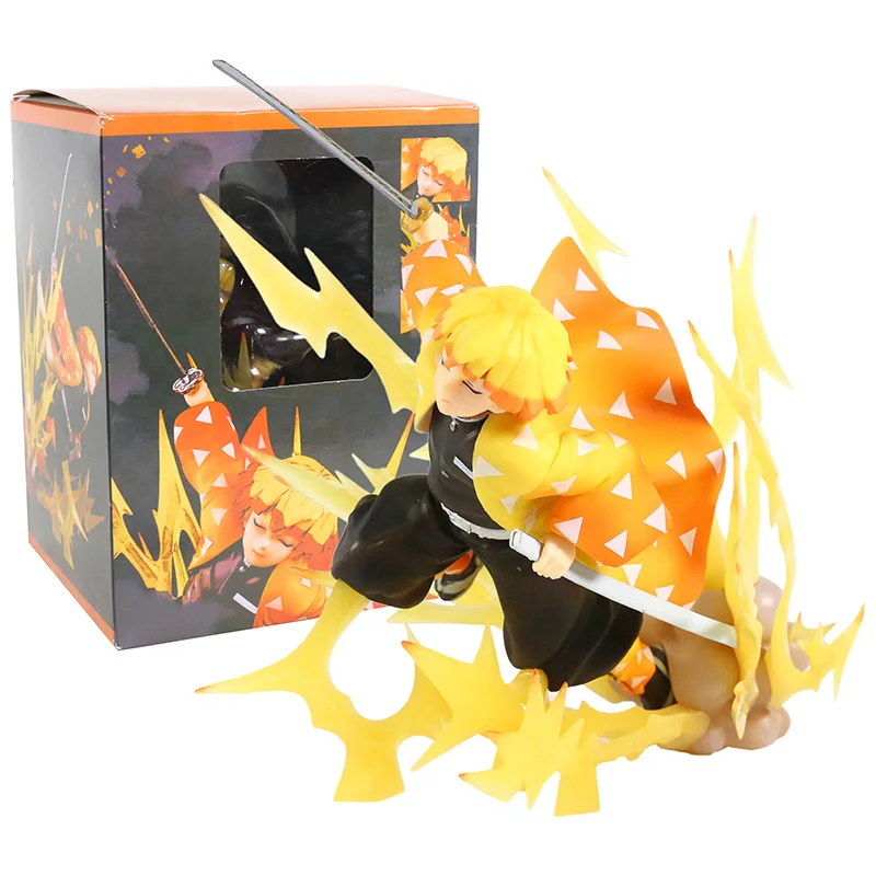 

Demon Slayer Agatsuma Zenitsu Breathing Thunder Ver PVC Figure Collection Figurine Brinquedos Toy Doll