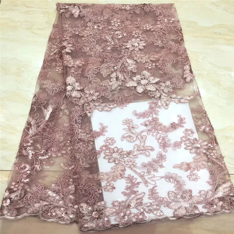 Новое поступление африканская органза кружевная ткань с блестками 2019 высокое