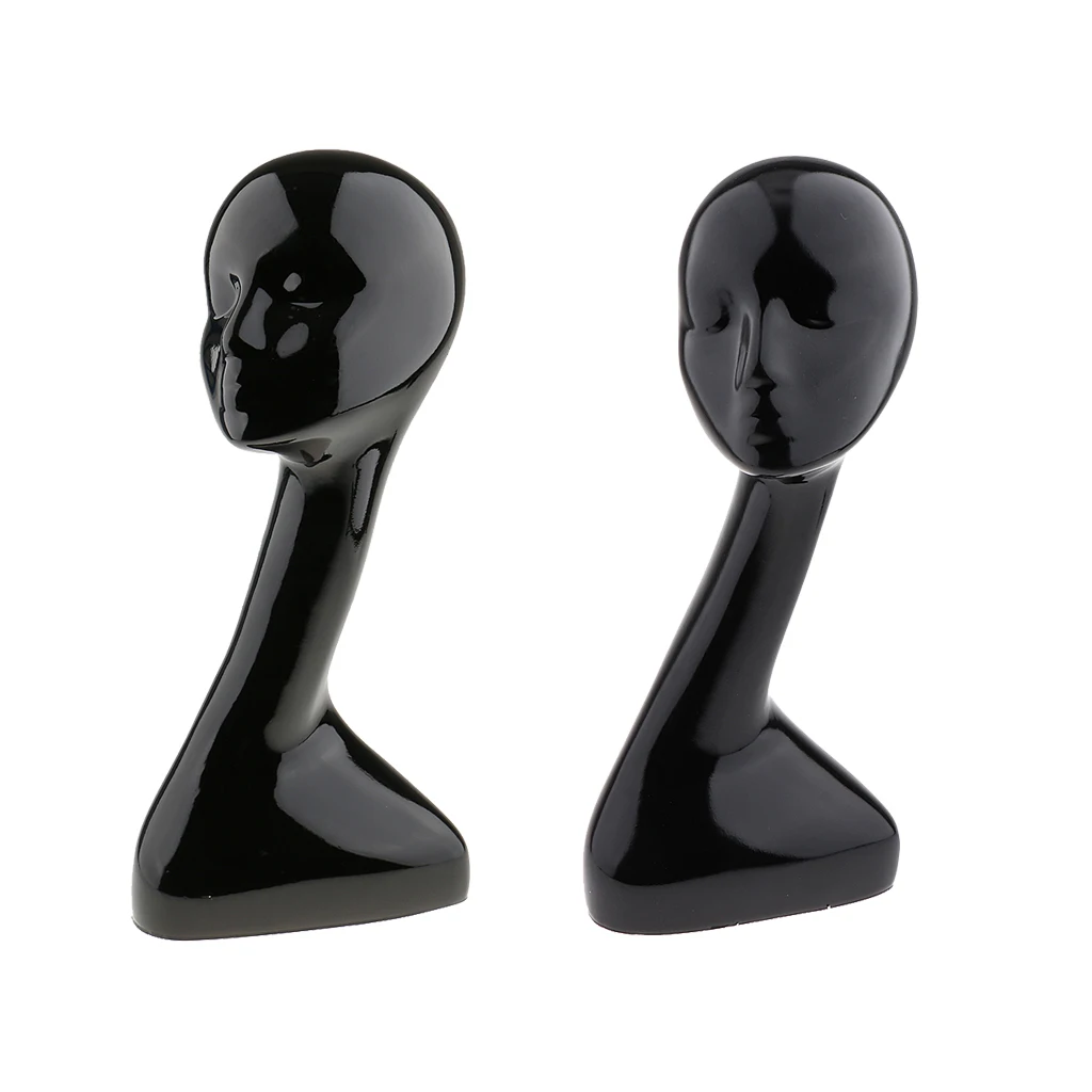 Женский манекен модель головы парика дисплей волос стенд черный цвет элегантная