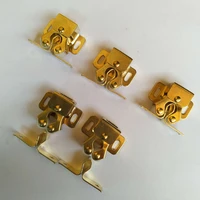 20pcs cabinet door double roller catch ball latch with prong coppper tone ideal accessory for home roller latch