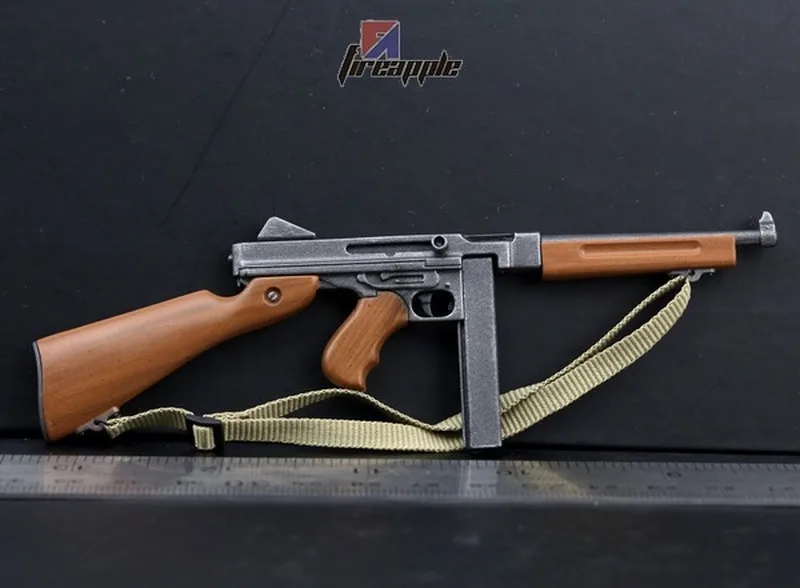 1/6 Scale Soldier Accessories WWII US Army 1928 Short Thouson Thomson Submerger Gun for 12'' Action Figure Boys Gift Toys DIY |