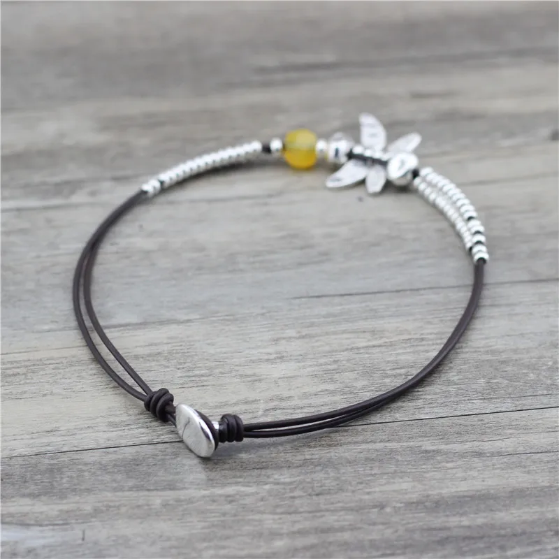 Женское колье-чокер со стрекозой Anslow яркое ожерелье с креативным дизайном