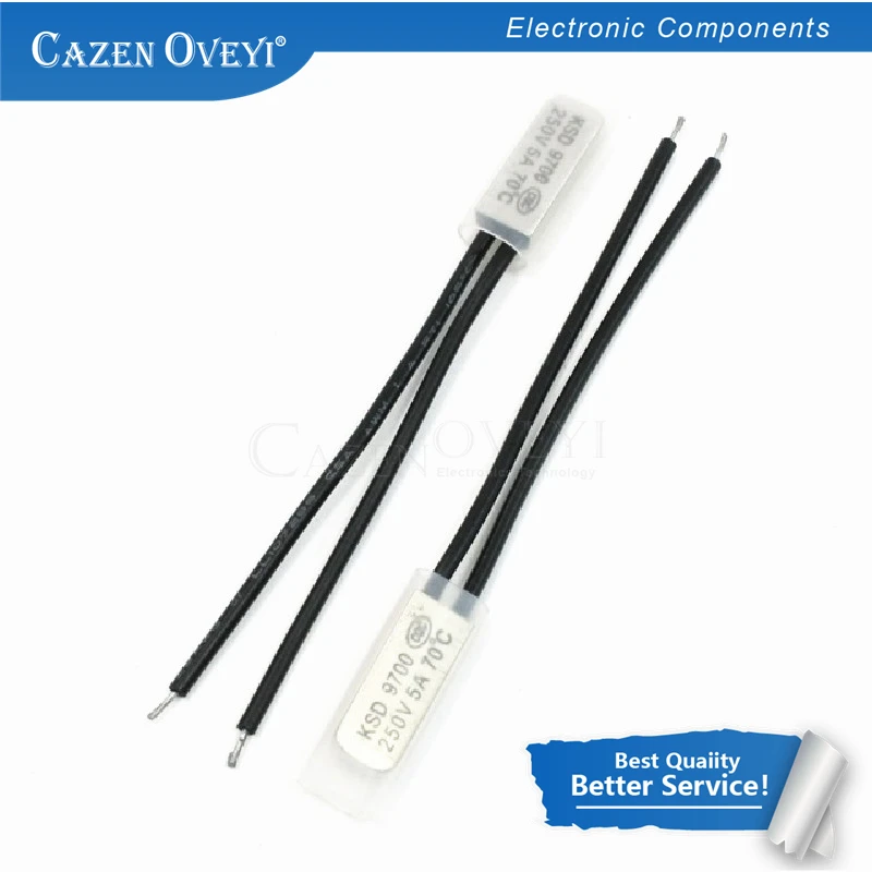 5 шт./лот KSD9700 250 В 5A 65 градусов переключатель температуры биметаллический диск