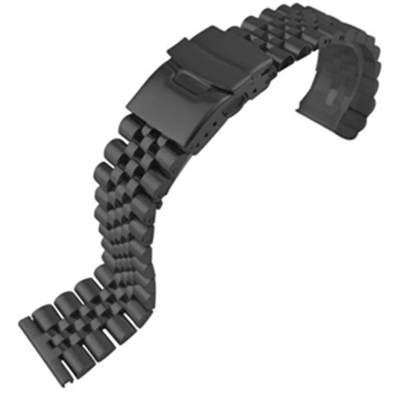 Stainless Steel Watch Bracelet Strap 20mm 22mm 24mm Women Men Silver Solid Metal Watch Band Strap Accessories