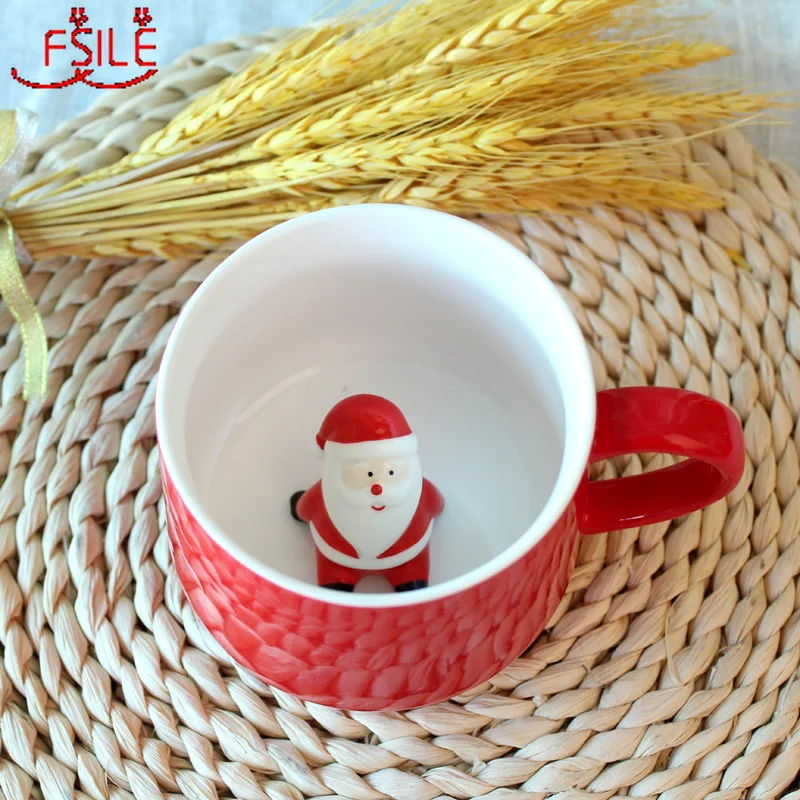 350 мл креативная кукольная чашка Рождественская кофейная мультяшная с ручкой под