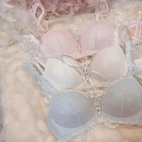 woman underwear sexy set lace transparent bra and panty sets ultrathin lingerie intimates princess plus up wire free bra briefs