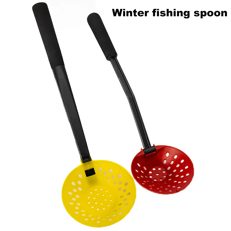 

Ложка для подледной рыбалки, нескользящая Складная ложка для зимней рыбалки, инструмент для зимней рыбалки, пластиковая ложка для рыбалки н...