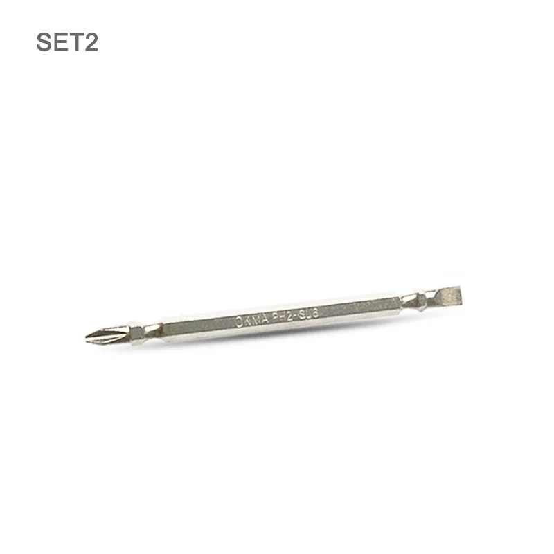 Магнитные насадки для отверток Phillips Ph2 SL6, длина 110 мм, двухсторонние насадки для электрической ручной отвертки 6,35 мм