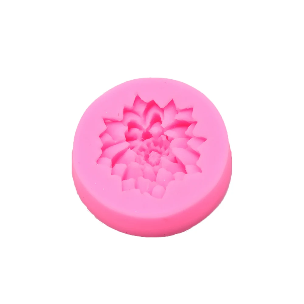 3D цветок цветение розы Форма помадка силиконовая форма для торта капкейков