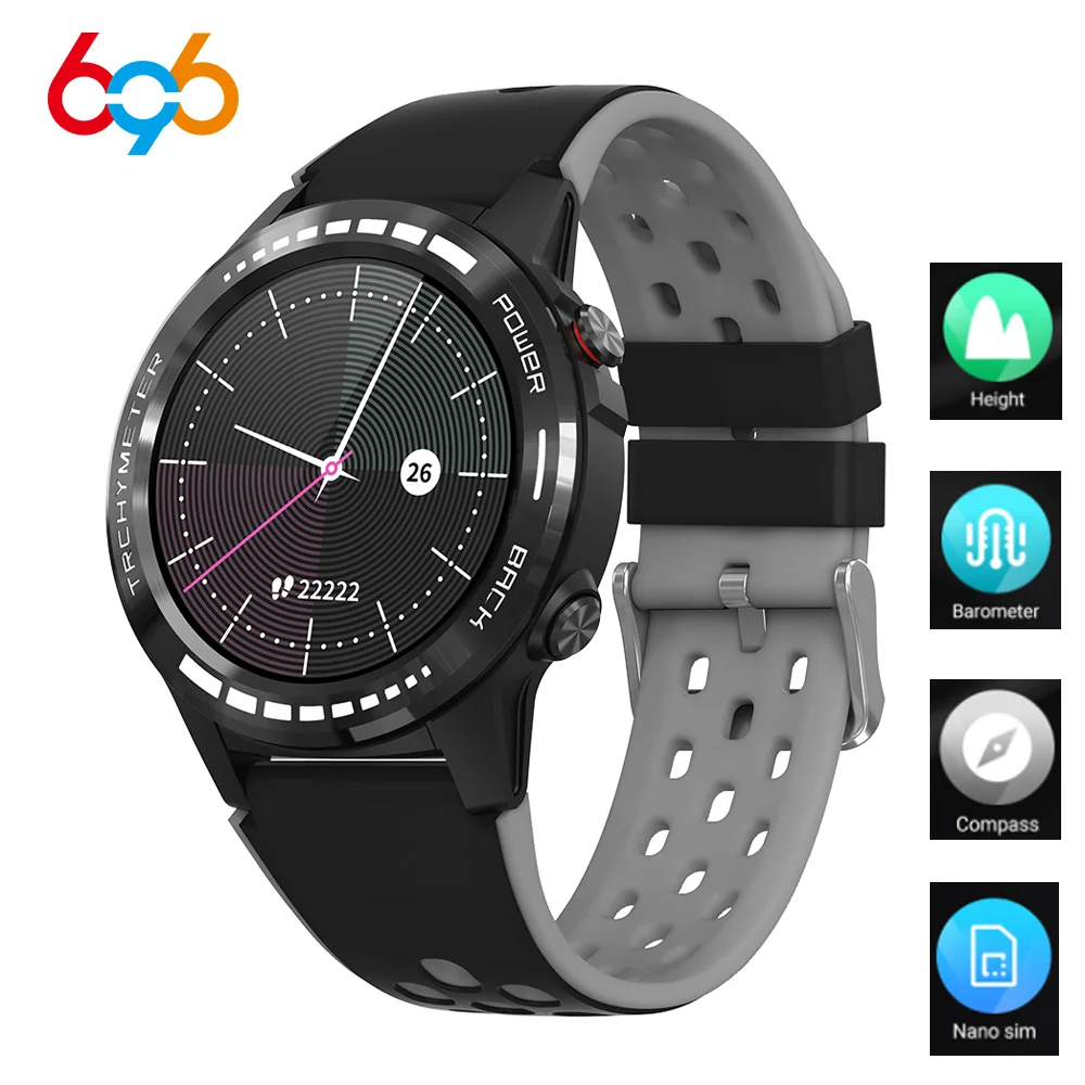 

696 M7S GPS Compass Altitude Barometer Smart Watch Men With SIM Card Heart Rate Monitor Smartwatch Sport Watch For Android IOS M