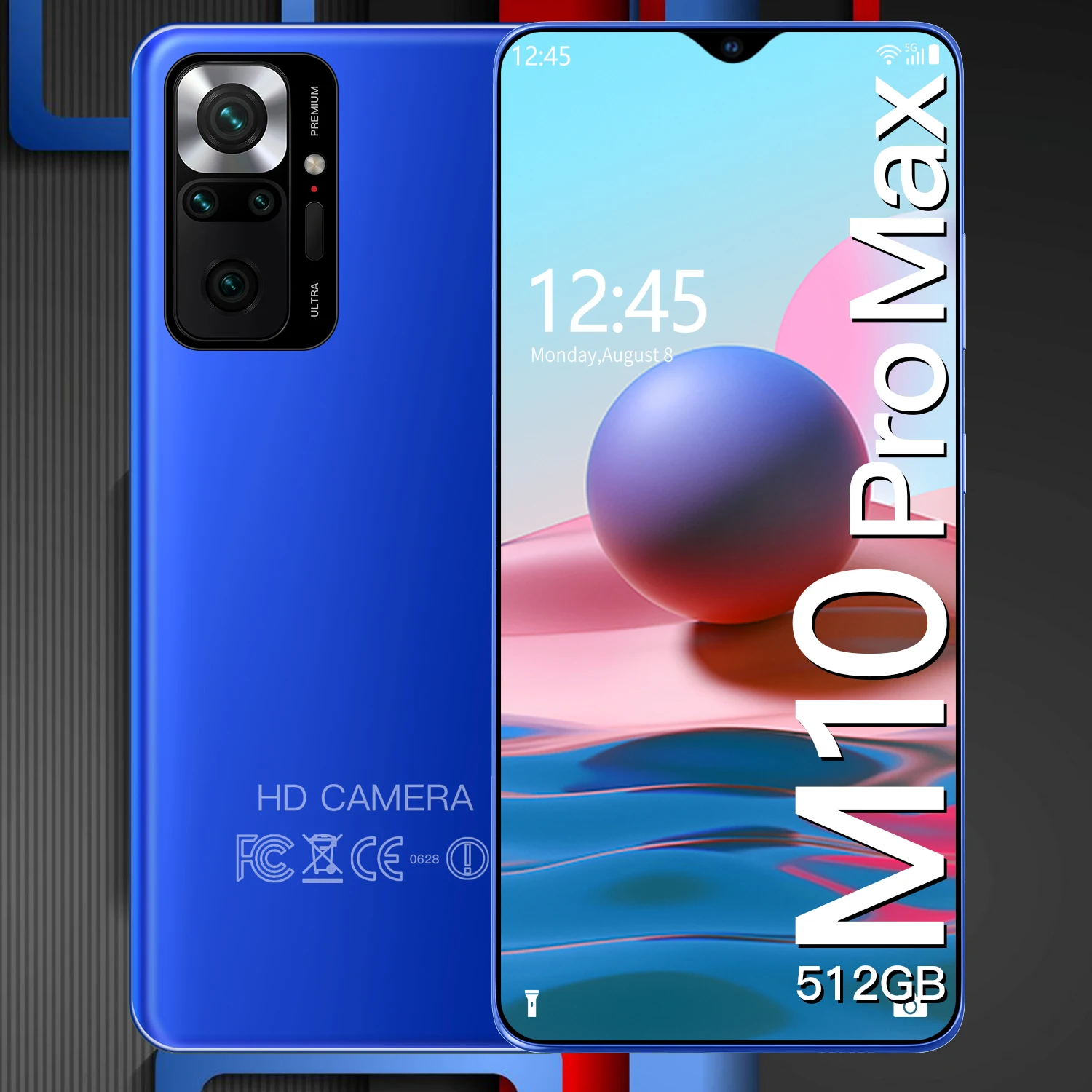 

Global Version 2021 New M10 Pro Max Smart Gaming Camera Phone 6.7-inch Large Screen Face Recognition 16+512GB 6000mah 24+48MP