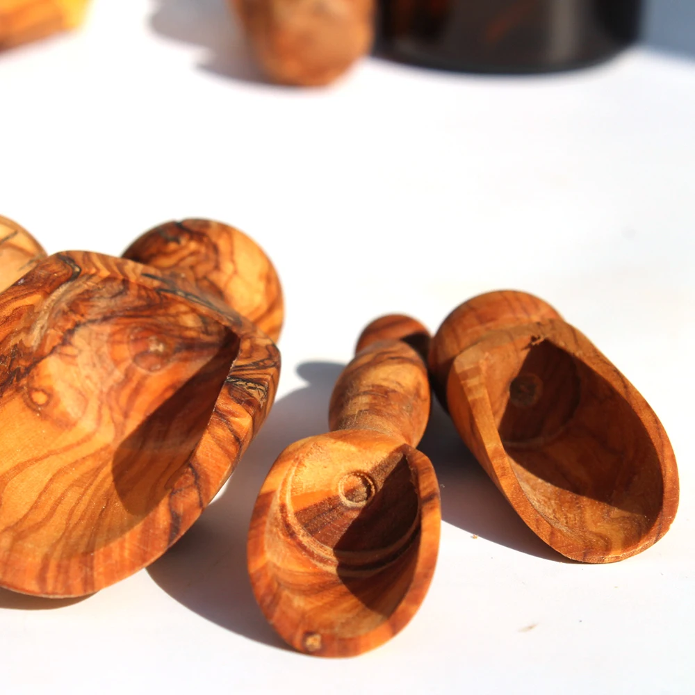 Совок из оливкового дерева/лопата соленая ложка ручной работы/сахарная 4 разных