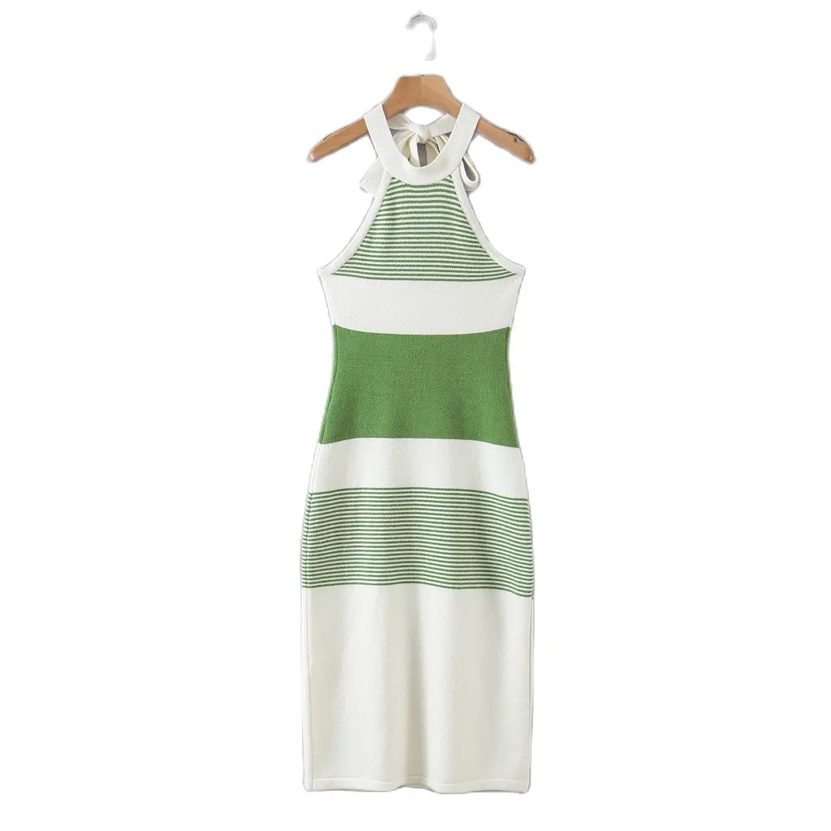 

JC·KILIG 2021 Green Stripe Dress X6060