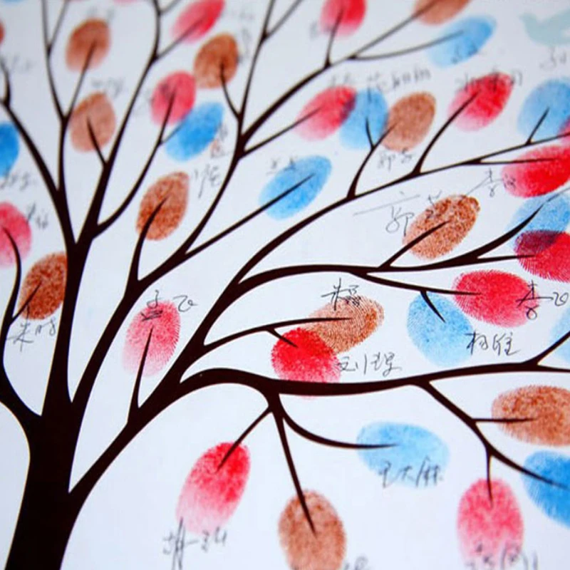 

WHISM Wedding Party Guest Book for Engagement Wall Art Picture Album Personalized DIY Tree Canvas Painting Home Office Supplies