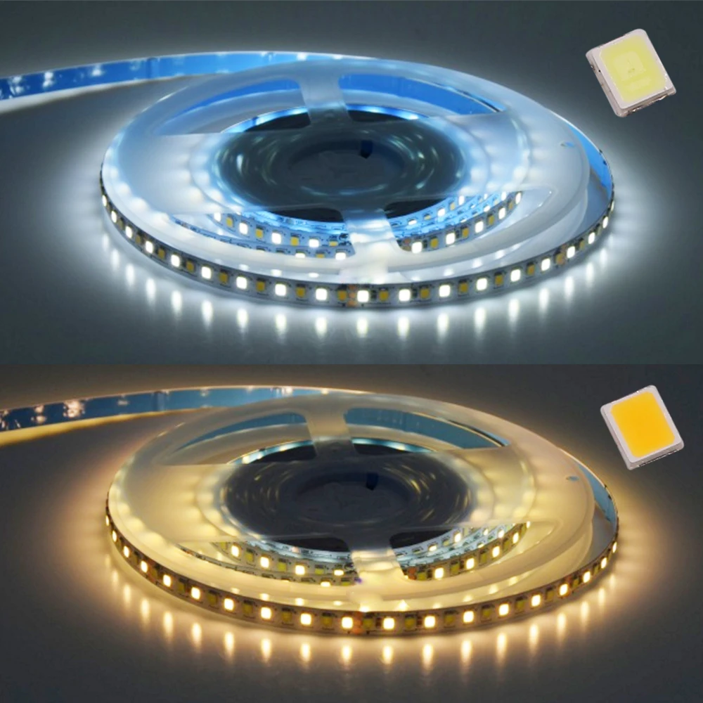 5 м светодиодный полосы светильник ССТ (белый + теплый белый) SMD 2835 Non