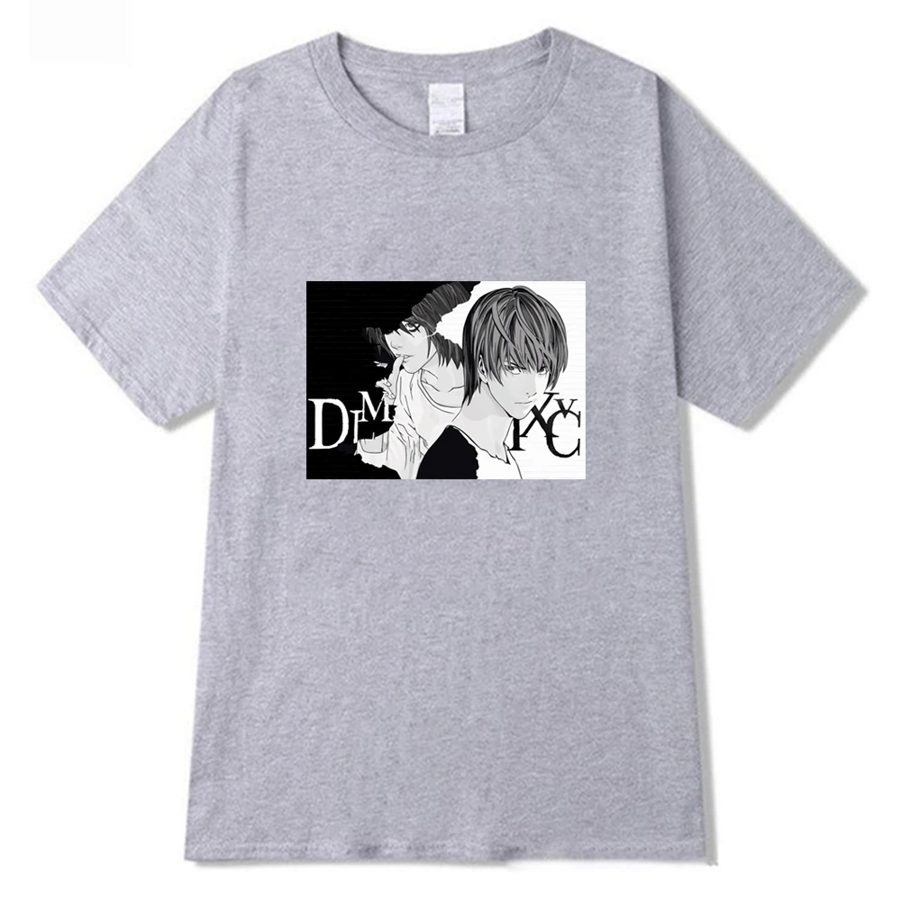 

Death Note Print Men Summer Harajuku Top Graphic Tees Men Short Sleeve Funny T-Shirt