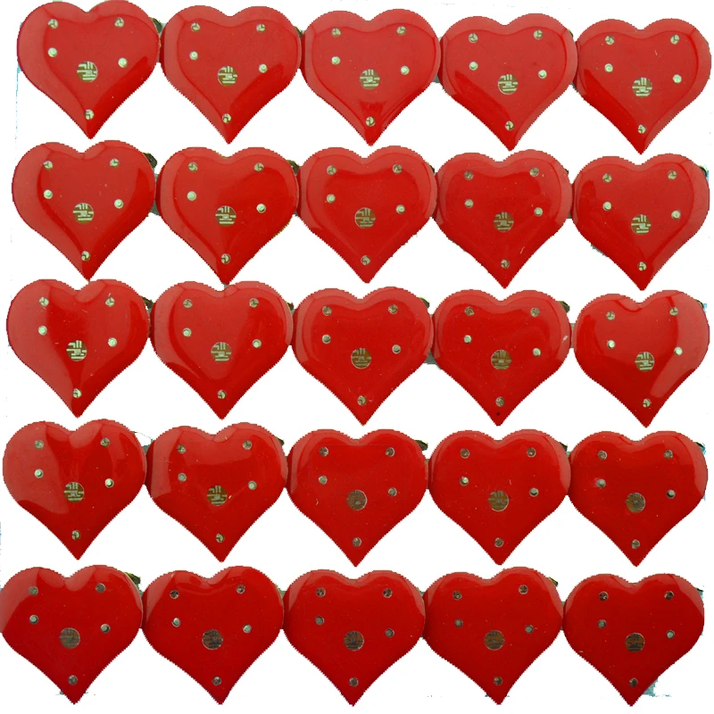 200 шт./лот светодиодная брошь в форме красного сердца | Дом и сад
