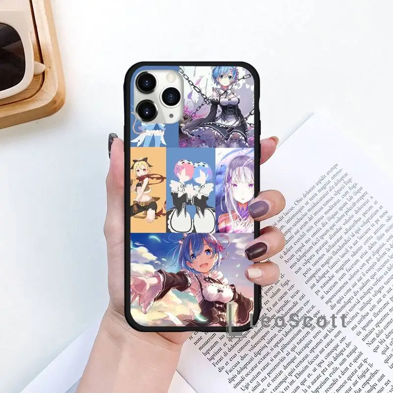

anime Re Life in a different world from zero Phone Case for iPhone 11 12 mini pro XS MAX 8 7 6 6S Plus X 5S SE 2020 XR