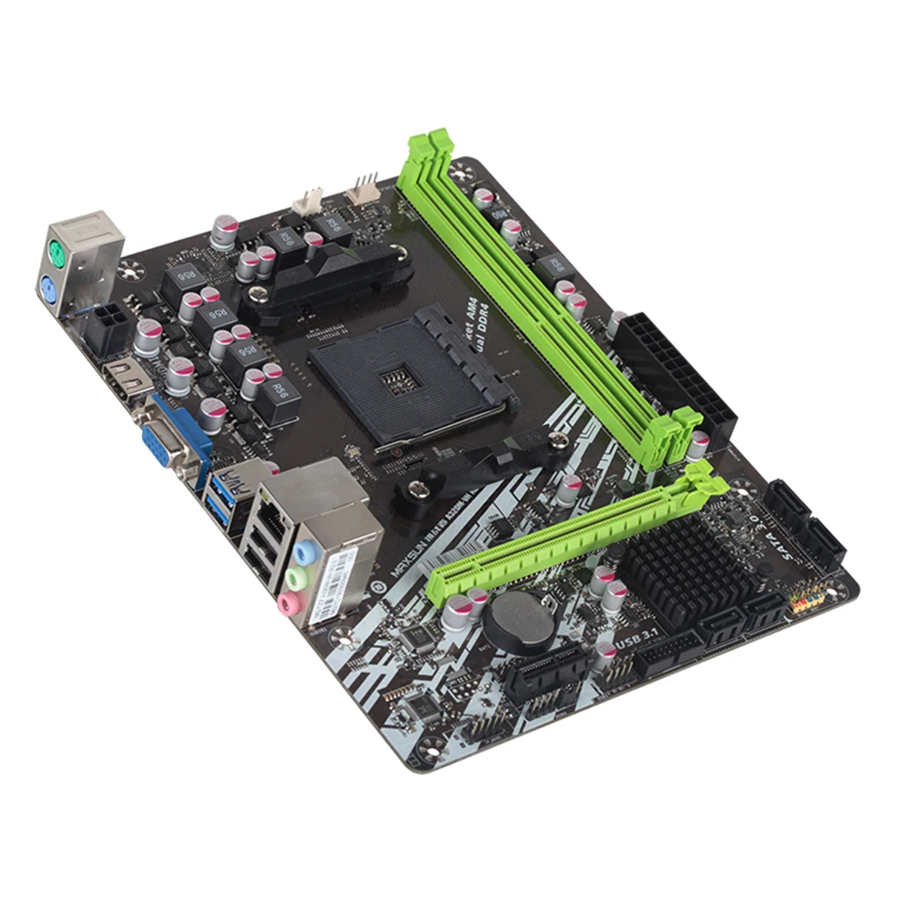 MAXSUN am4 Challenger a320m-vh R2.0 AMD Материнская плата mATX двухканальная DDR4 1000M LAN SATA3.0 USB3.1 VGA HDMI 5 фазный mainb