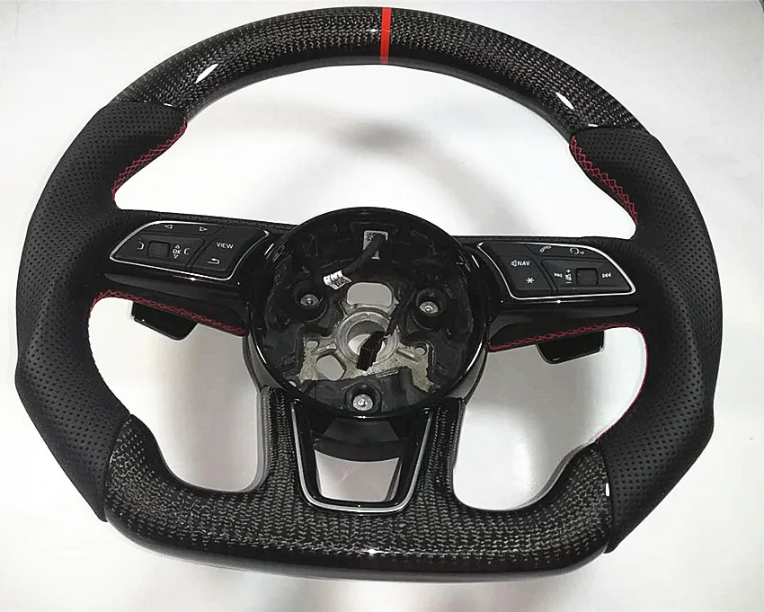 Руль из углеродного волокна для новой замены A3 A4 A5 S3 S4 S5 B9 2017 2018 2019|Наклейки на