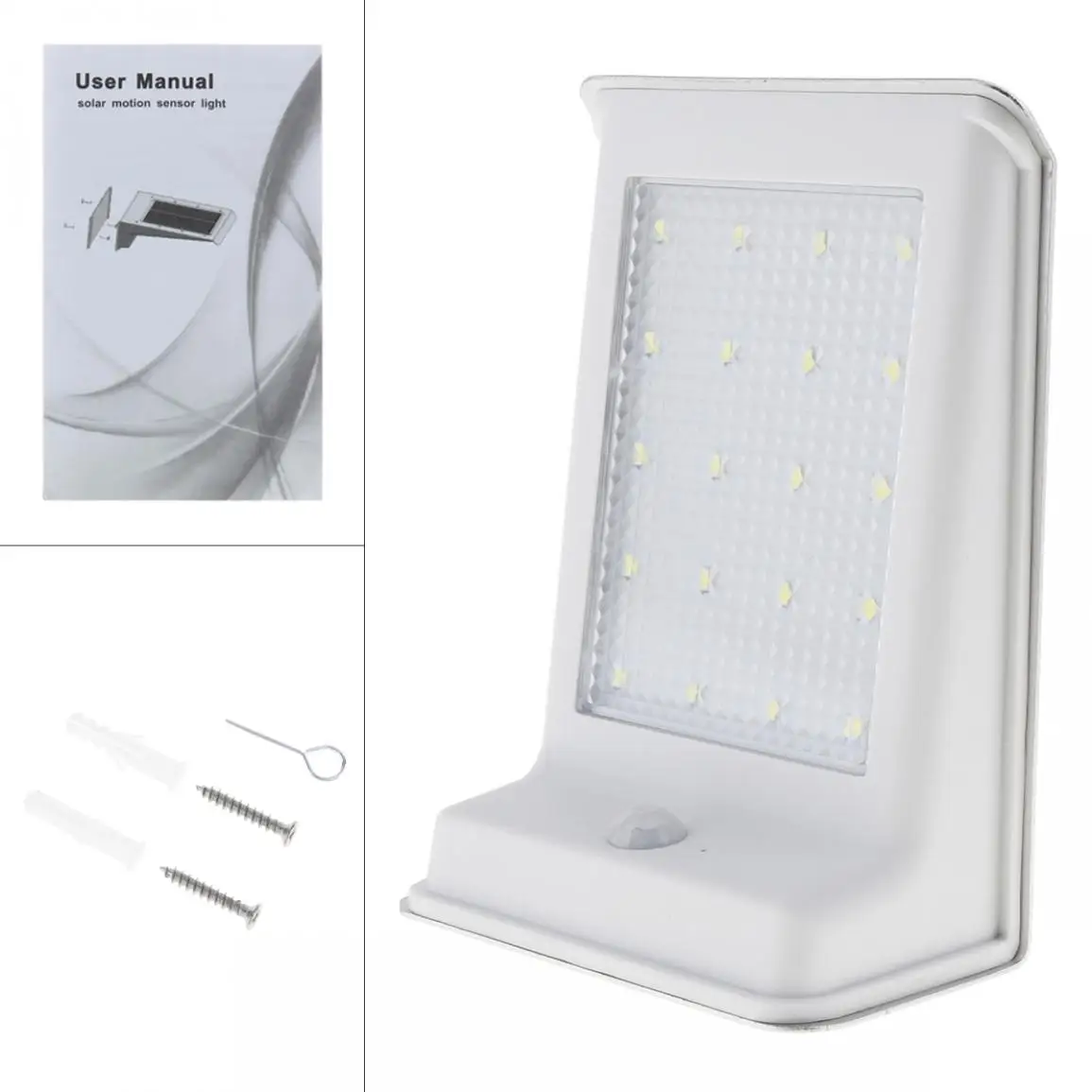 Водонепроницаемый 20 светодиодный светильник на солнечной энергии с датчиком