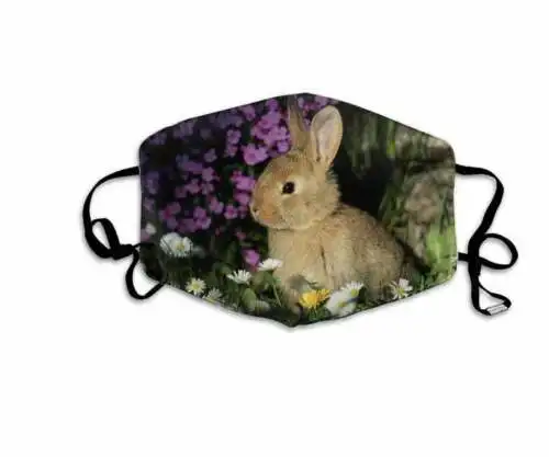 

Bunny Rabbit Face Mask Breathable Rabbit Themed Face Coverings