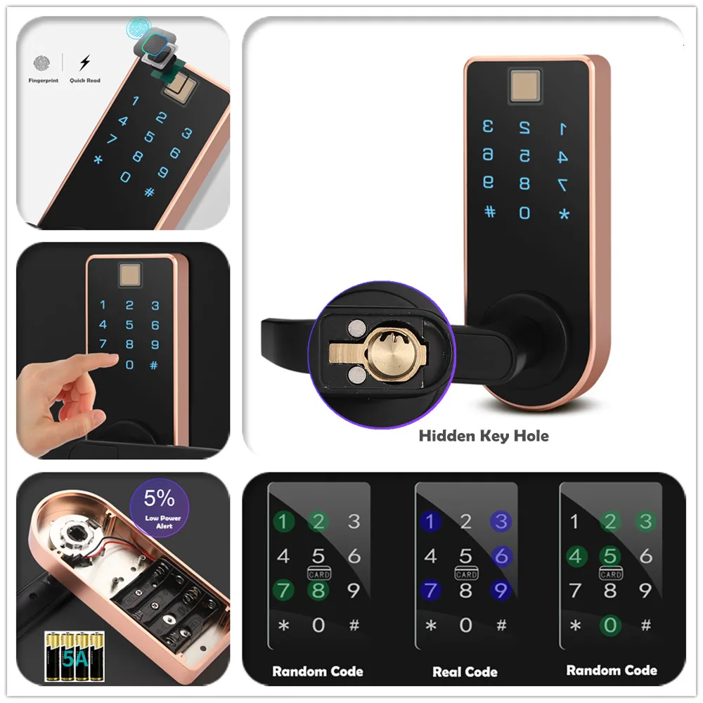 Электронный замок с отпечатком пальца Bluetooth TTlock цифровой пароль Противоугонный