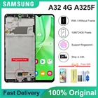 100% Оригинальный дисплей для Samsung Galaxy A32 4G A325 A325F 6,4 SM-A325MDS, ЖК-дисплей с сенсорным экраном, дигитайзер в сборе, SM-A325F дюйма