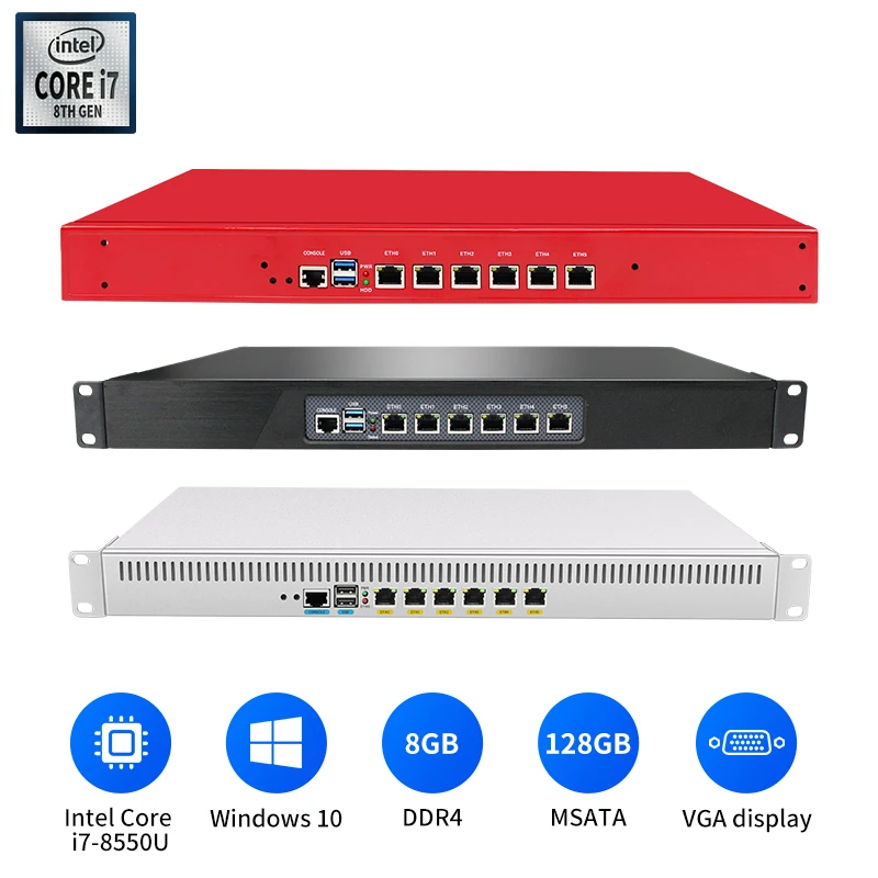 Pfsense 1U сетевой маршрутизатор 6 Intel Nic Gigabit Lan VPN поддержка AES NI PFsense брандмауэра Openwrt X86