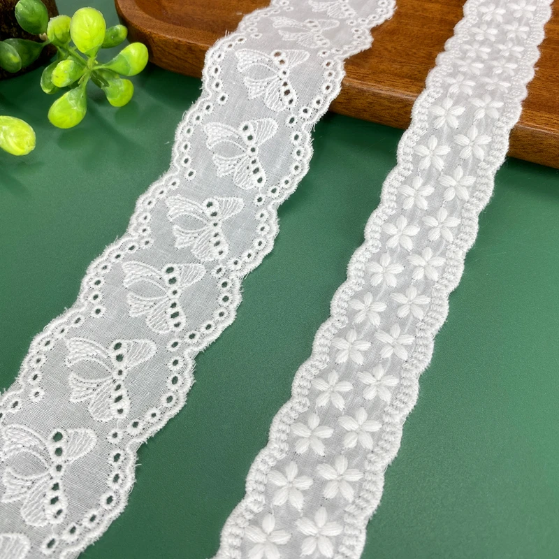 кружева складками