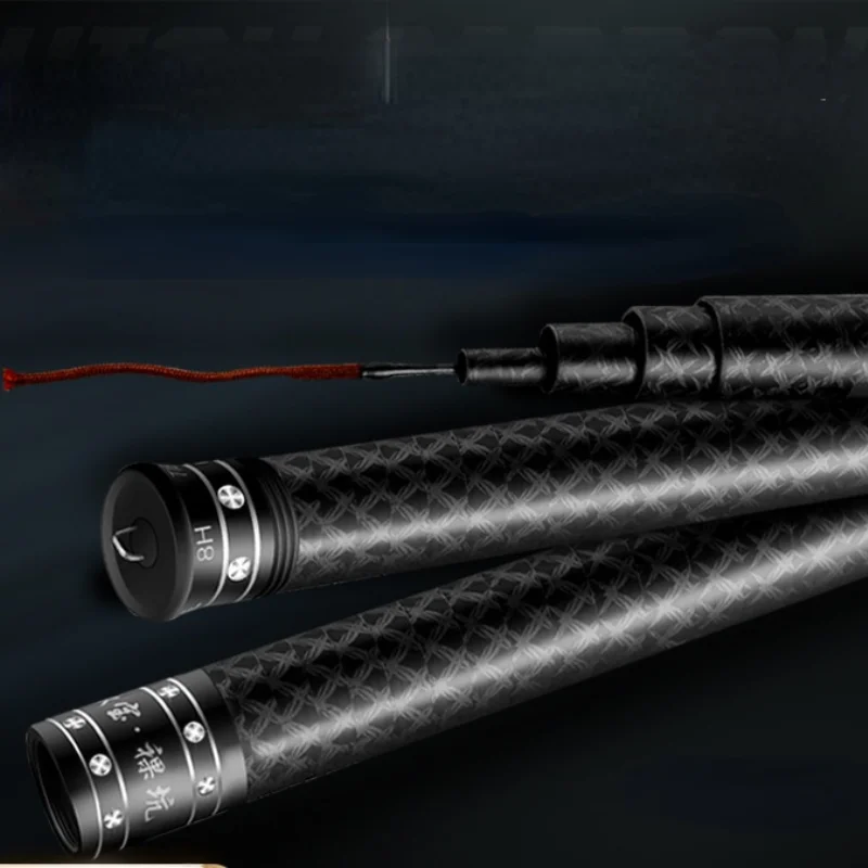 Enlarge 2021 New Carbon Fishing Rods Best Carp Telescopic Black Fishing Rods Professional 5 Section Wedkarstwo Karpiowe Fishing Tackle