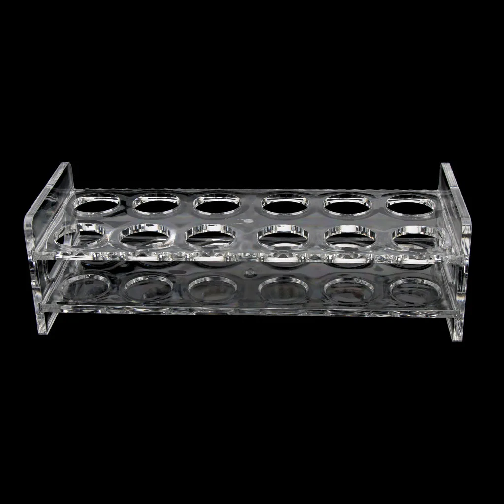 Кристально чистый акриловый стеклянный держатель с ручкой поднос для вина 12