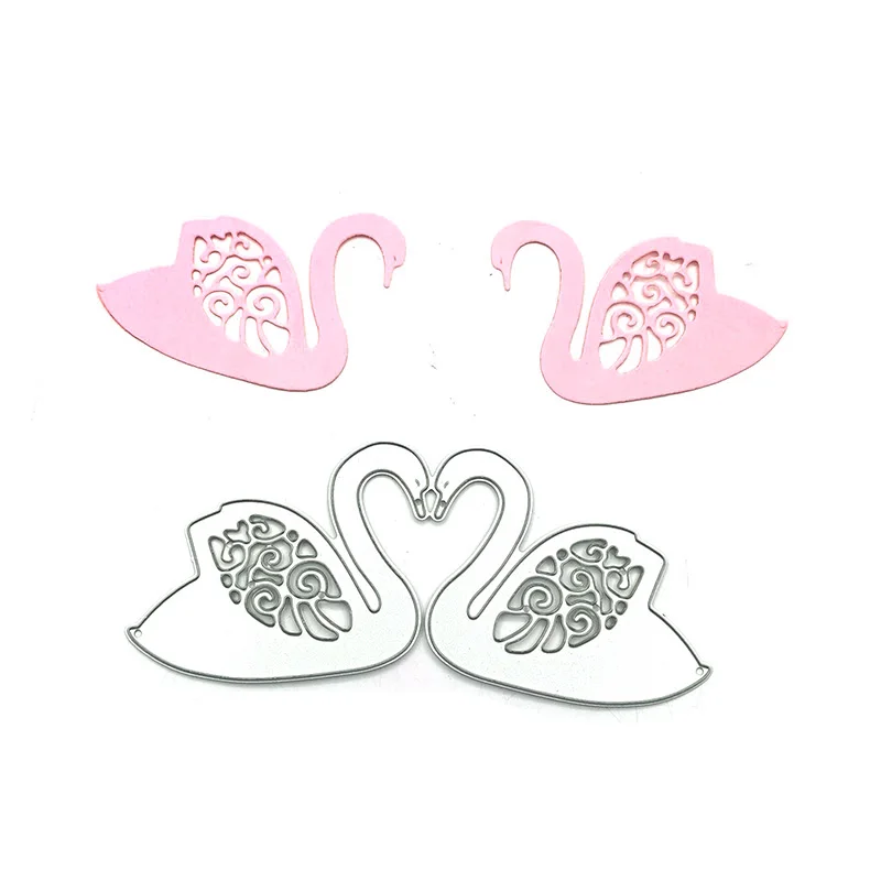 

Julyarts A Pair of Swans Metal Cutting Dies New 2021 Scrapbooking Tools Scrapbook Paper Craft Knife Mould Blade Punch Stencils