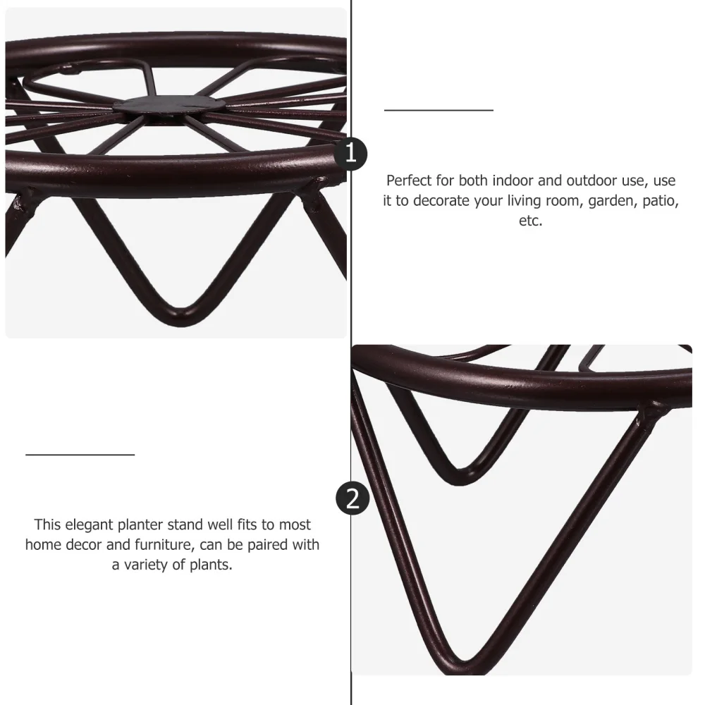 

3pcs Potted Plant Stand Indoor Iron Flowerpot Holder Decorative Planter Stand