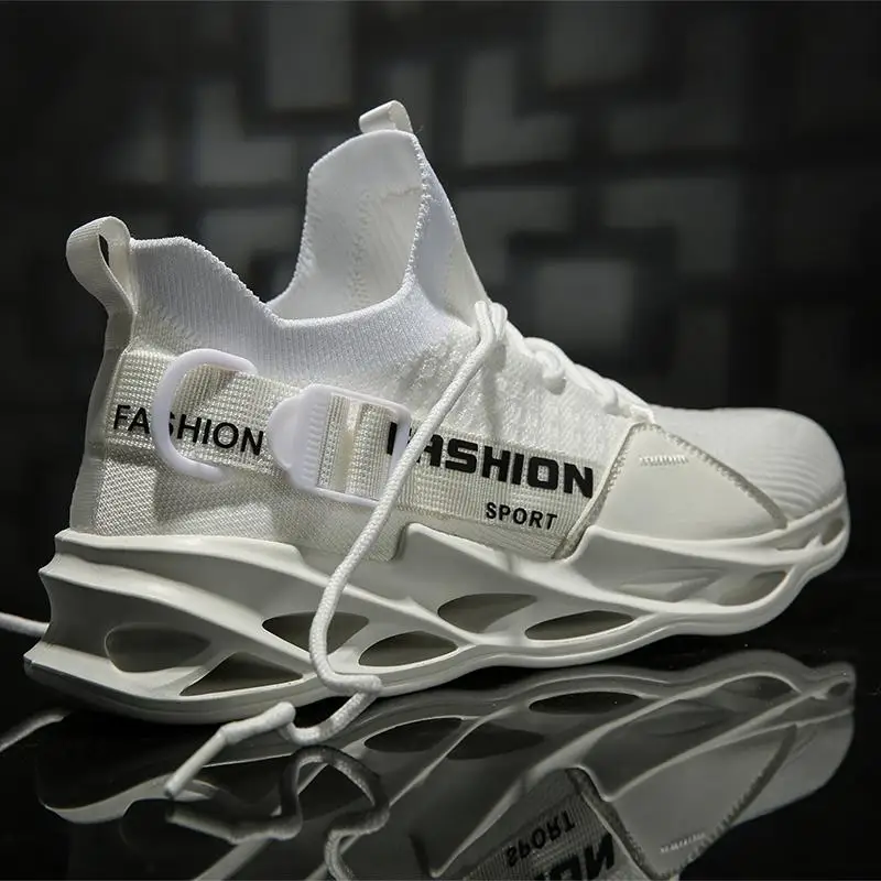 

2021 New Flying Weave Super Light Men's Running Shoe Outdoor Sport Shoes Mens Cushioning Non-slip Mesh Walking Shoes Men Sneaker