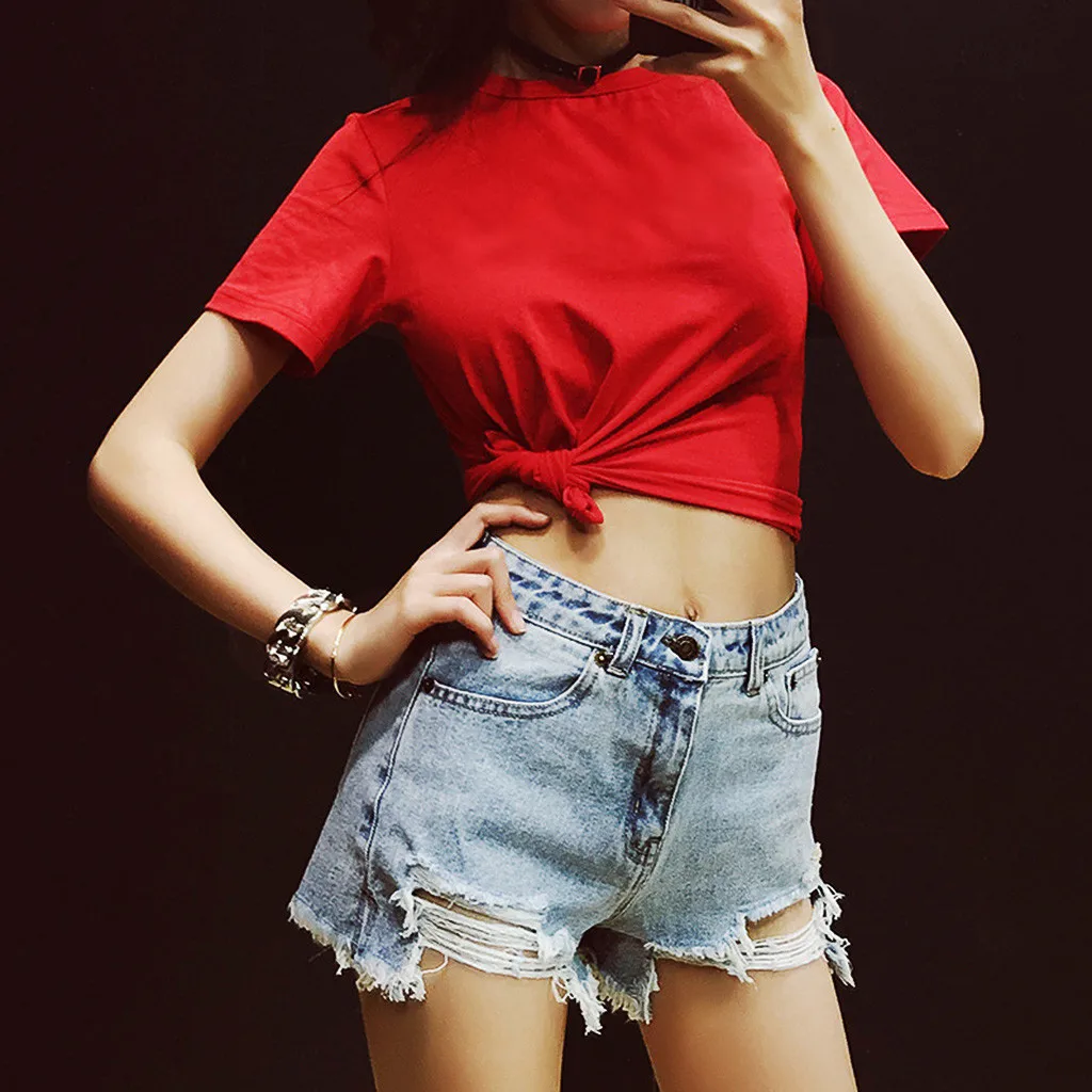Женские джинсовые шорты с высокой талией синие винтажные свободные в стиле