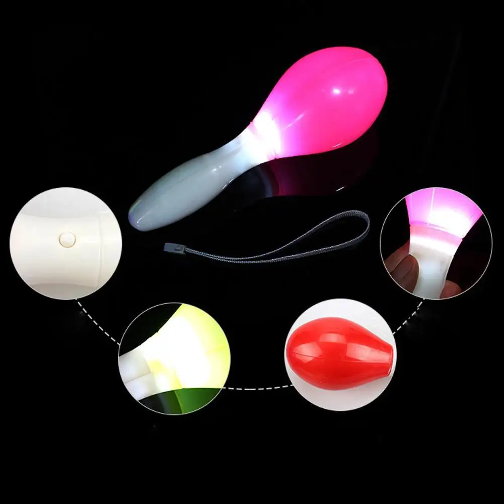 

2pcs/set Flashing Sand Stick Multi-color LED Lights Toys Bar Birthday Party Festivals Atmosphere Cheering Models 3 Props KT G5A5