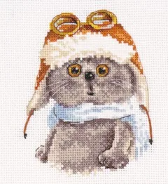 Счетный Набор для вышивки крестом Кофейный кот котенок шеф повар маленький