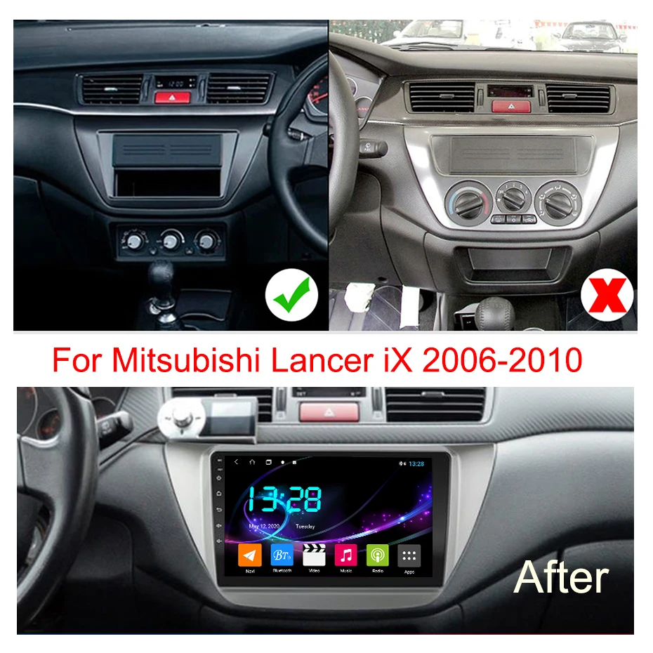 Автомобильный DVD gps-проигрыватель wanqi DSP CARPLAY 4 Гб + 64 ГБ 9-дюймовый IPS-экран full touch Android